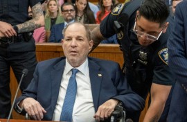 Harvey Weinstein was visibly frail as he was wheeled into a Manhattan courtroom flanked by his lawyer