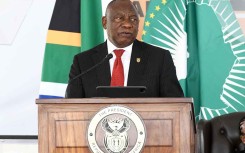 President Cyril Ramaphosa delivers keynote address during Freedom Day celebration at Union Buildings in Tshwane Municipality, emphasizing significance of reflecting on South Africa's history and development. 