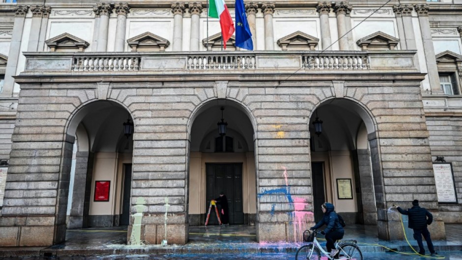 The famed La Scala opera house in Milan was to kick off the new season on Wednesday with a gala and performance of 'Boris Godunov.'