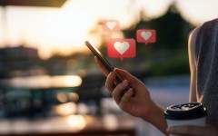 Lifestyle File: A person checking a dating app on a cellphone. Getty Images/d3sign