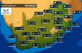 Weather forecast | Monday, 25 March 2024