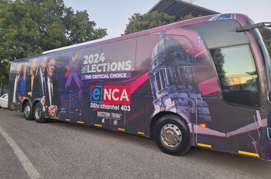  The eNCA election bus.