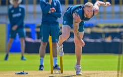 Stokes at practice ahead of the third Test cricket match between England and India in Rajkot in February 2024