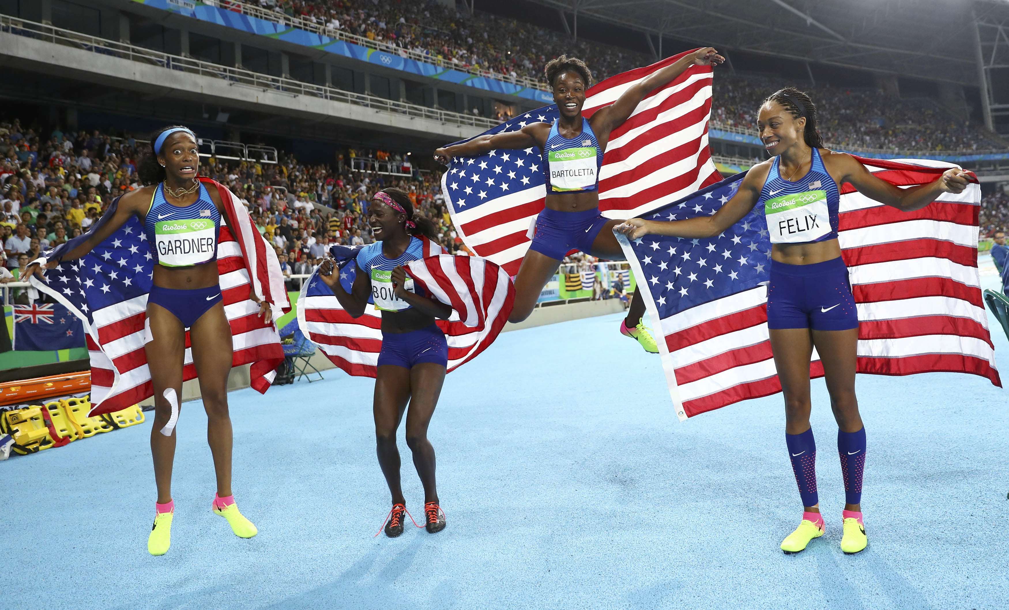 Felix-fired US win women's 4x100m relay | eNCA