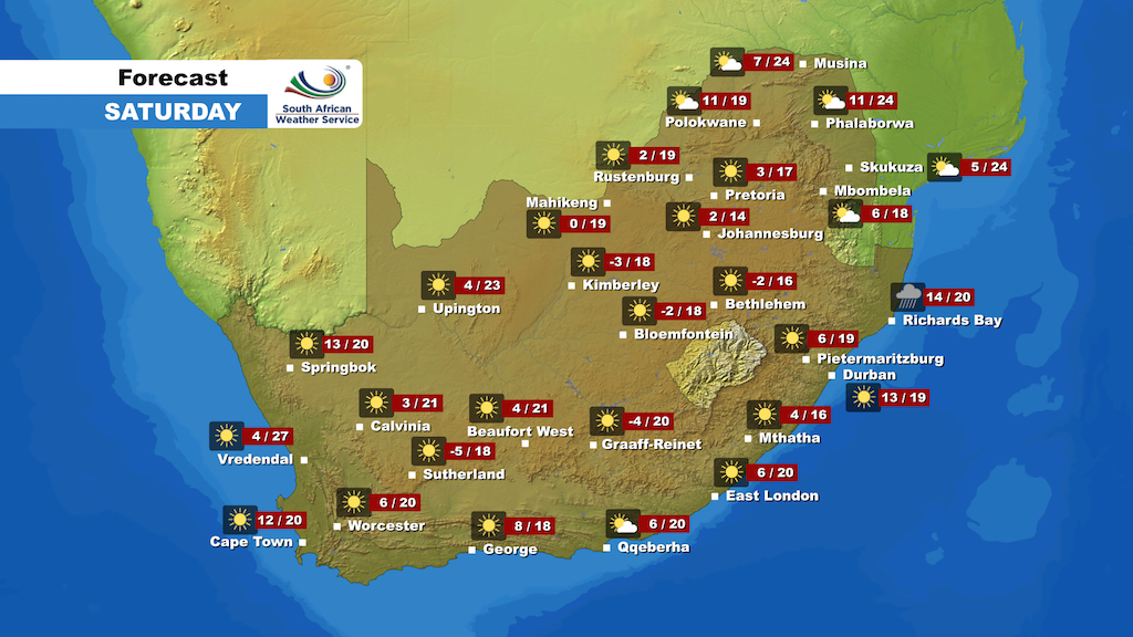 Weather Forecast Saturday 5 June 21 Enca