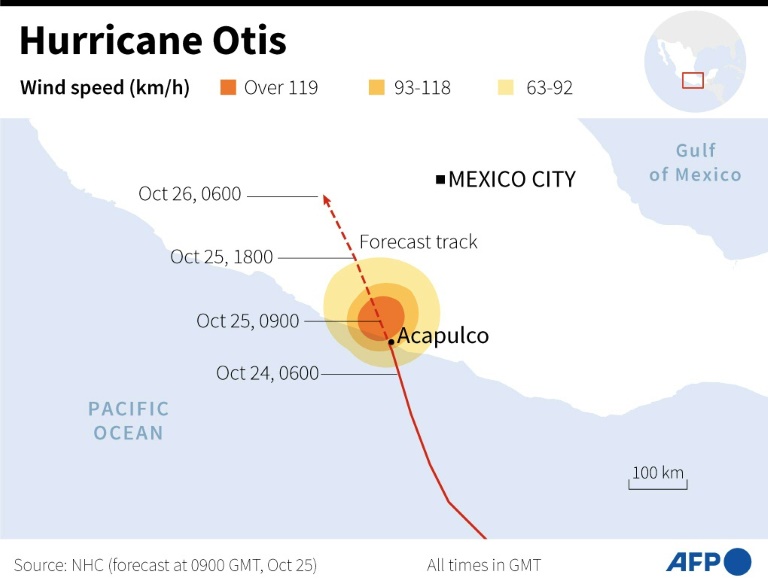 Hurricane Otis batters Acapulco before weakening