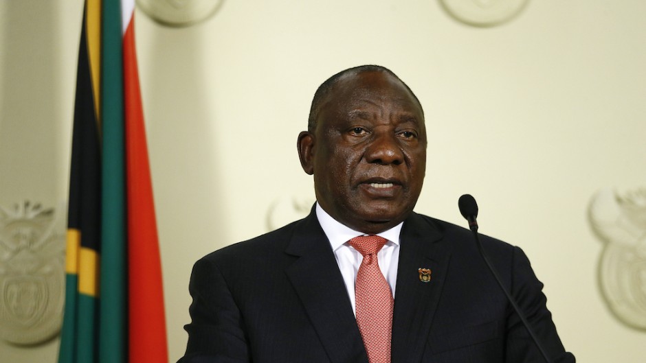 President Cyril Ramaphosa addresses the nation