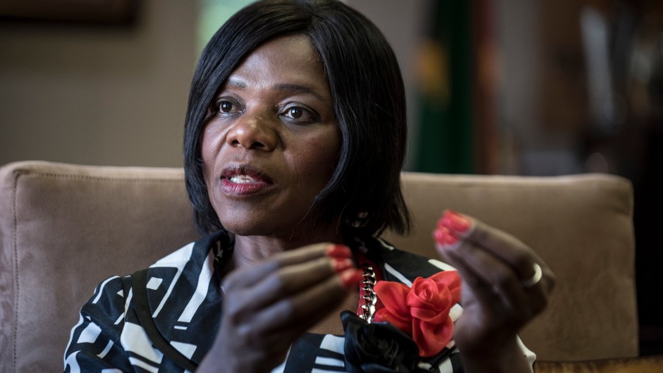 File: Former South African Public Protector Thuli Madonsela. AFP PHOTO / STEFAN HEUNIS