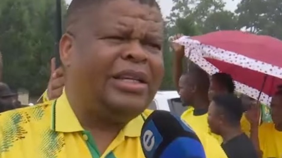 ANC NEC member David Mahlobo. (eNCA\Screenshot)