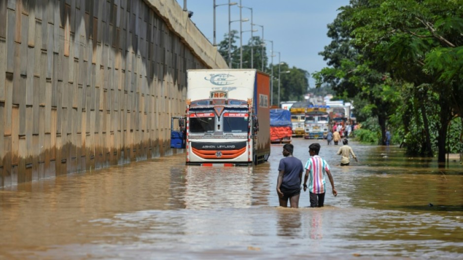 On Monday, large parts of Bangalore were under water