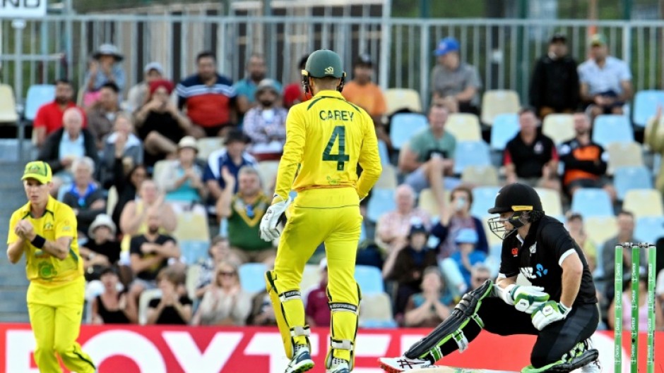 Tom Latham (R) was caught out for 43 against Australia in Tuesday's  first one-day international in Cairns