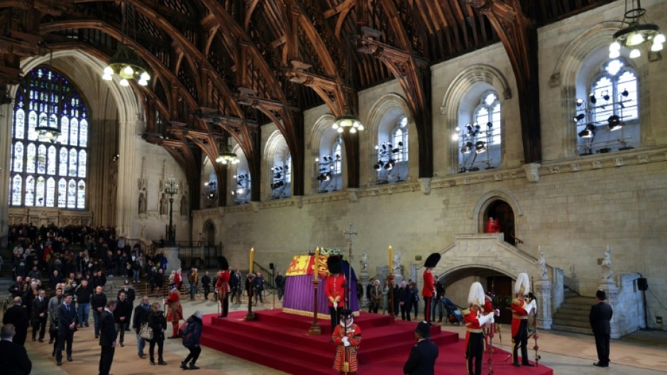 Mourners have until 6:30 am (0530 GMT) on Monday to see Queen Elizabeth's coffin before the lavish state funeral