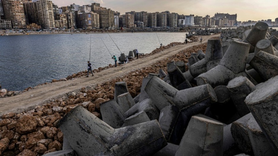 Holding back the tide:  Egypt's second city Alexandria is building barriers to save it from the rising sea