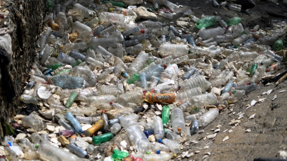 The Las Vacas River in Guatemala is choked by plastic pollution