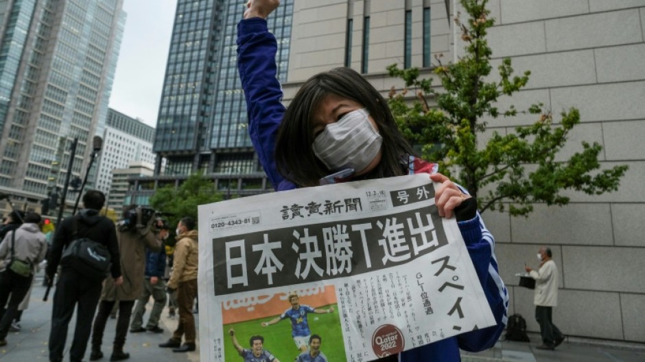 Newspapers printed special morning editions to mark the victory