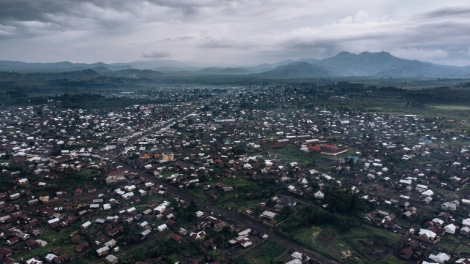 Survivors of the Kishishe massacre say they walked for days to reach a camp near Kitshanga, here seen in 2019