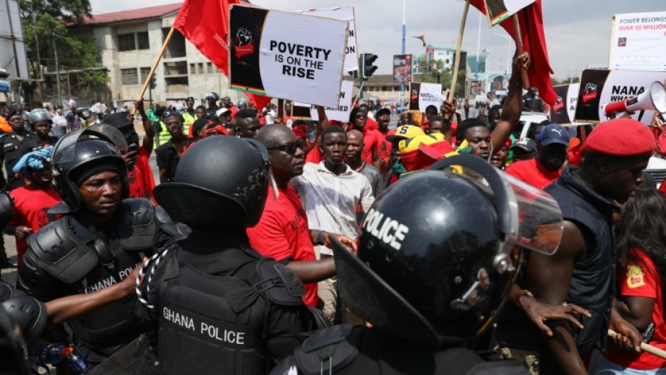 Ghana's economic crisis has caused some protests over the costs of living