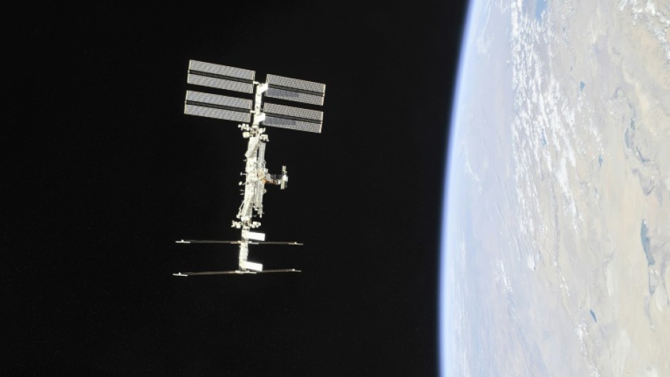 The International Space Station photographed from a Soyuz spacecraft in November 2018