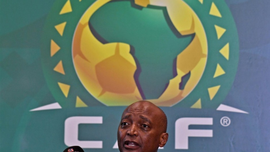 Confederation of African Football (CAF) president Patrice Motsepe at a press conference in Algeria two months ago.