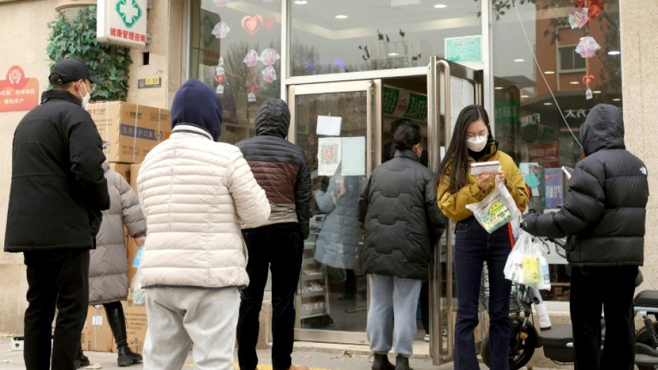 Pharmacy shelves in major cities have been stripped bare in the wake of the Chinese government's sudden decision to lift zero-Covid