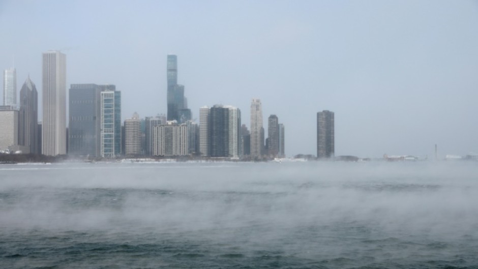 Chicago saw temperatures of -6F (-21C) on Friday