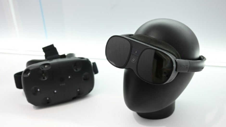 A new HTC Vive XR Elite headset with virtual and augmented reality capabilities was shown off at the CES show in Las Vegas