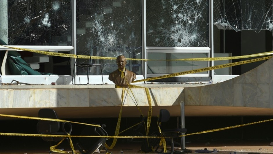 Rioters caused a huge amount of damage to the Supreme Court building, Congress and the presidential palace in Brasilia