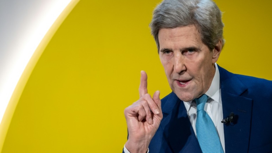 US climate envoy John Kerry wanted more money at the Davos forum