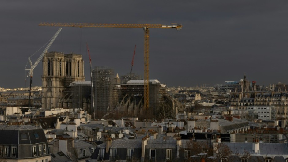 The 100-metre-high spire is due to be back in place by the end of 2023