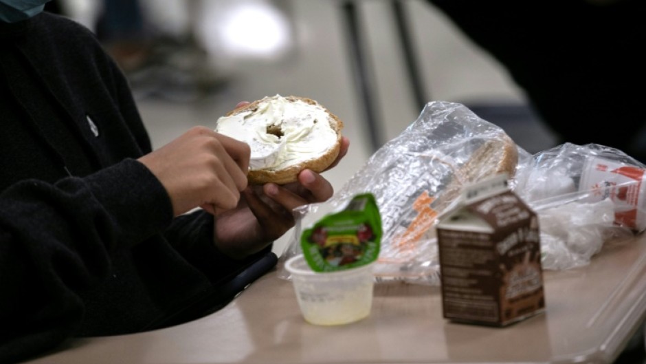 File: A person eating lunch. AFP/Getty Images/John Moore