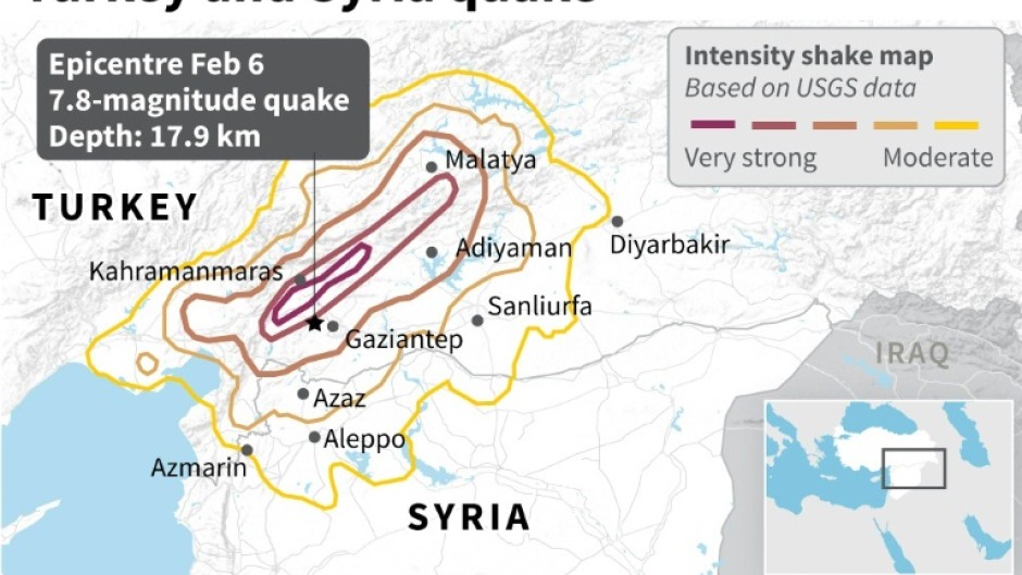 People search for survivors in Diyarbakir after a 7.8-magnitude earthquake 