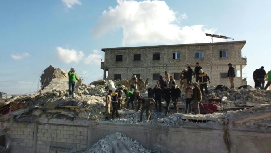 Survivors have been left to scramble for food and shelter  