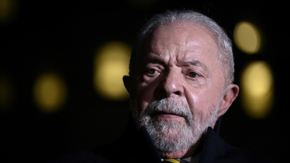 Brazilian President Luiz Inacio Lula da Silva speaks to the press outside the West Wing of the White House after meeting President Joe Biden