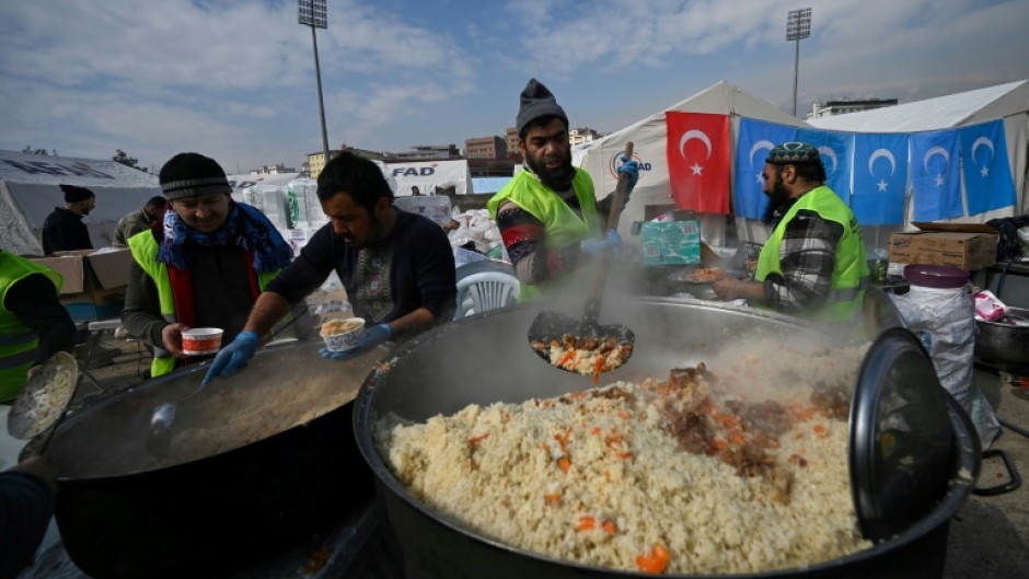 The UN's World Food Programme appealed for funds to provide food rations to at least 590,000 newly-displaced people in Turkey and 284,000 in Syria