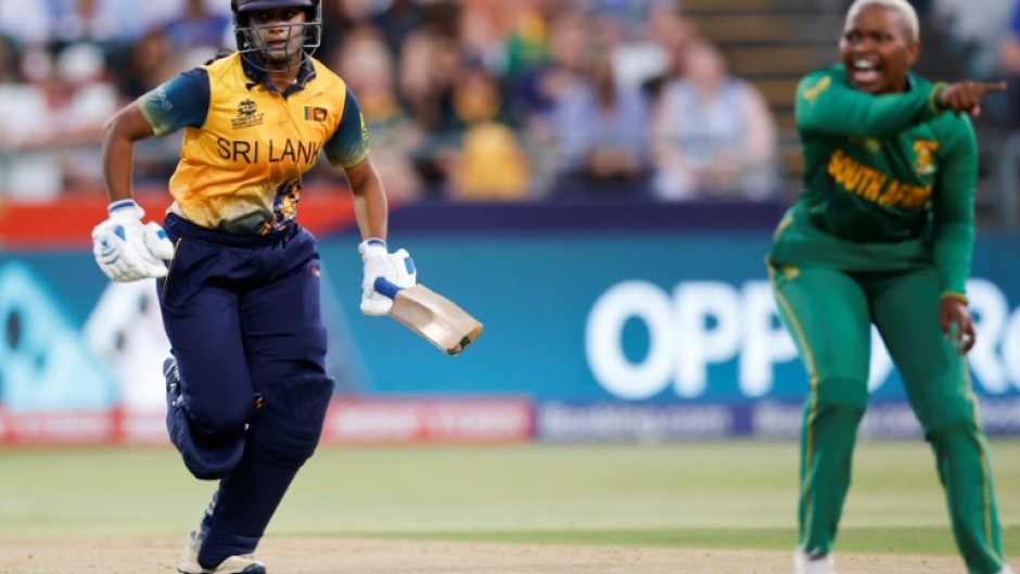 'Young superstar': Sri Lanka's Vishmi Gunarathne runs during her team's shock win over South Africa on Friday