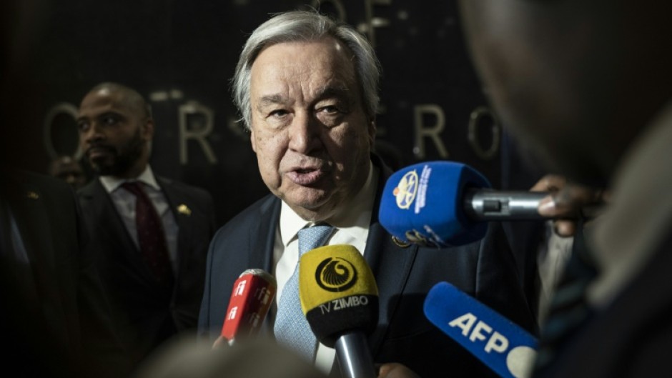 UN Secretary General Antonio Guterres says Africa faces enormous tests on all fronts