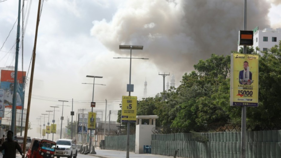 Under attack: 121 people died in two car bomb blasts at the education ministry in Mogadishu last October