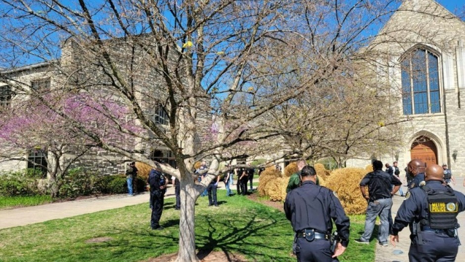 Officers responding to a shooting at Covenant School, Covenant Presbyterian Church, in Nashville, Tennessee