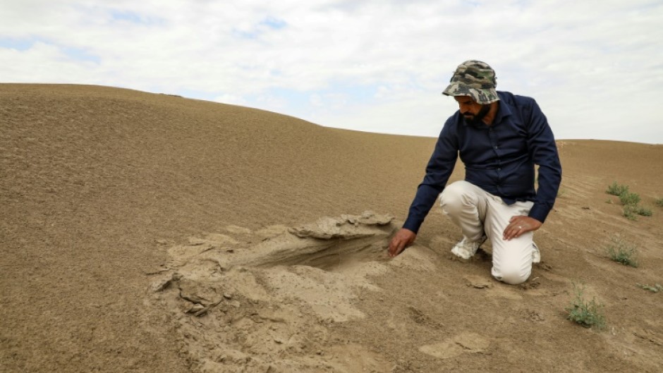 Sandstorms have slowly begun to reverse years of work, Iraqi archaeologist Aqeel al-Mansrawi says