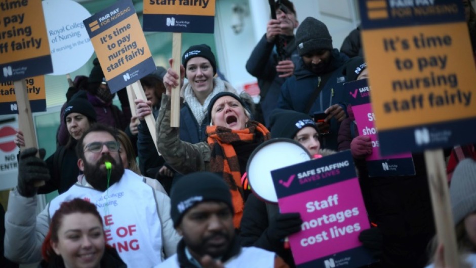 Nurses and other healthcare workers have staged a series of strikes in recent months over pay