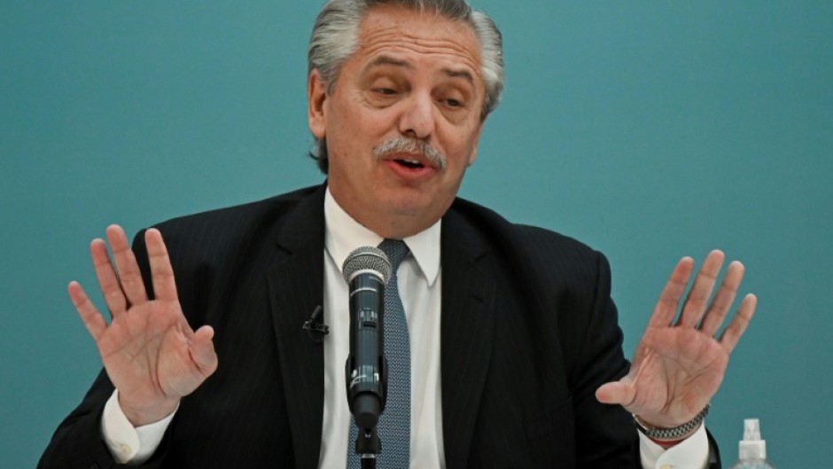 Argentina President Alberto Fernandez, seen in April 2023, has said his coalition needs to generate a new cycle of leaders