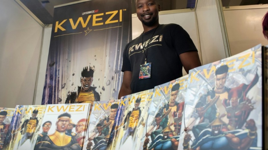 Loyiso Mkhize and his superhero creation Kwezi