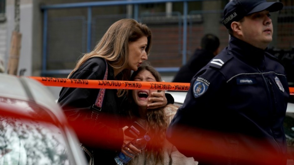 Serbian police arrested a student after the shooting at an elementary school in the capital Belgrade 