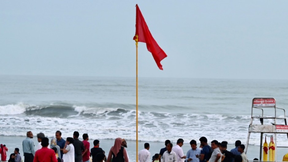 Cyclone Mocha is forecast to make landfall on Sunday between Cox's Bazar (pictured) in Bangladesh and Stittwe in neighbouring Myanmar