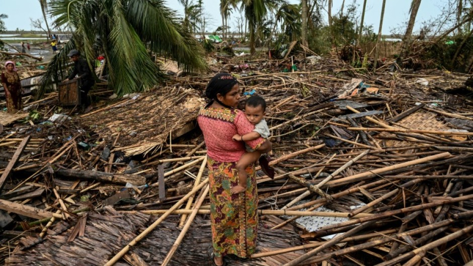 Cyclone Mocha churned up villages, uprooted trees and knocked out communications across much of Myanmar's Rakhine state