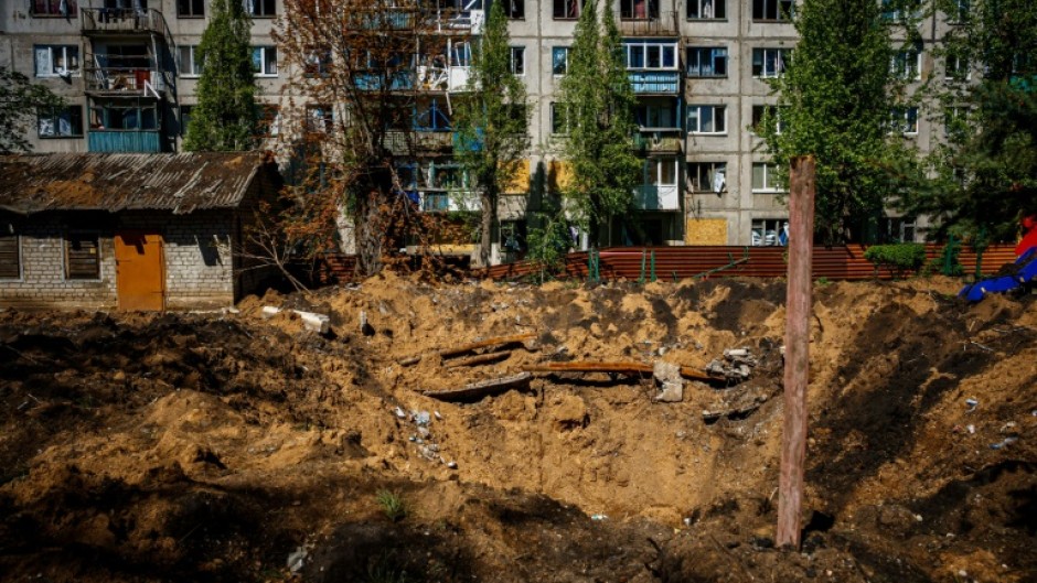 When AFP journalists visited the city last month, they found artillery-scarred buildings whose courtyards were littered with twisted metal