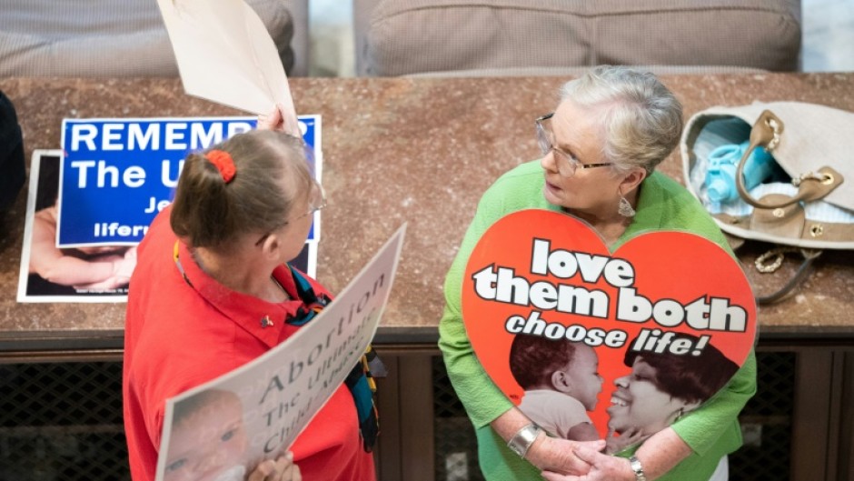 Anti-abortion advocates in the South Carolina Senate, May 23, 2023