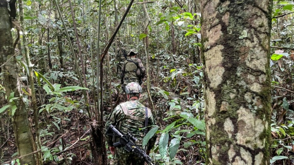 Some 200 soldiers and Indigenous people with knowledge of the terrain are combing an area of some 320 square kilometers (124 square miles) -- about double the size of Washington, D.C.