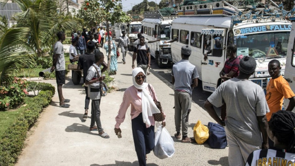 Students were forced to leave Dakar's main university campus after widespread destruction