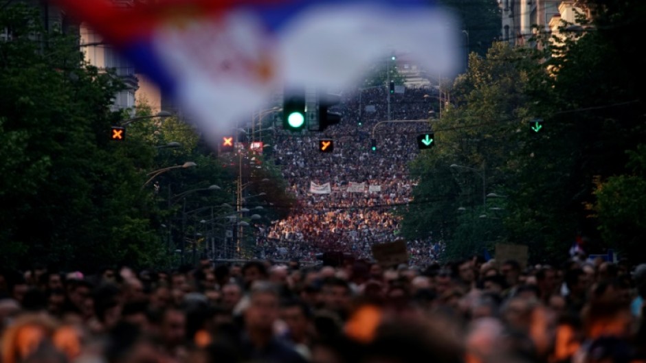 The 'Serbia against violence' rallies have become the largest gatherings since widespread demonstrations triggered the fall of late strongman Slobodan Milosevic over two decades ago